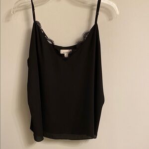 Allison Joy Black Relaxed Crop Camisole